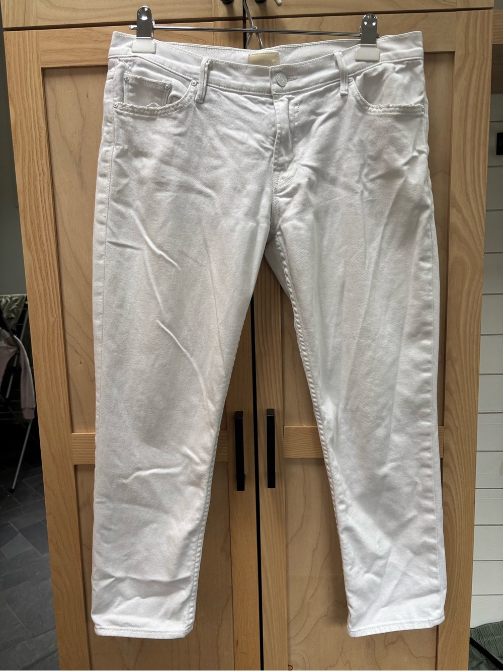 MOTHER White Denim Jeans